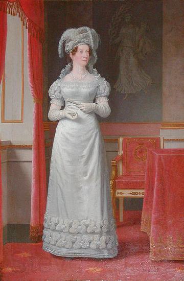 Christoffer Wilhelm Eckersberg Portrait of Marie Sophie of Hesse Kassel Norge oil painting art